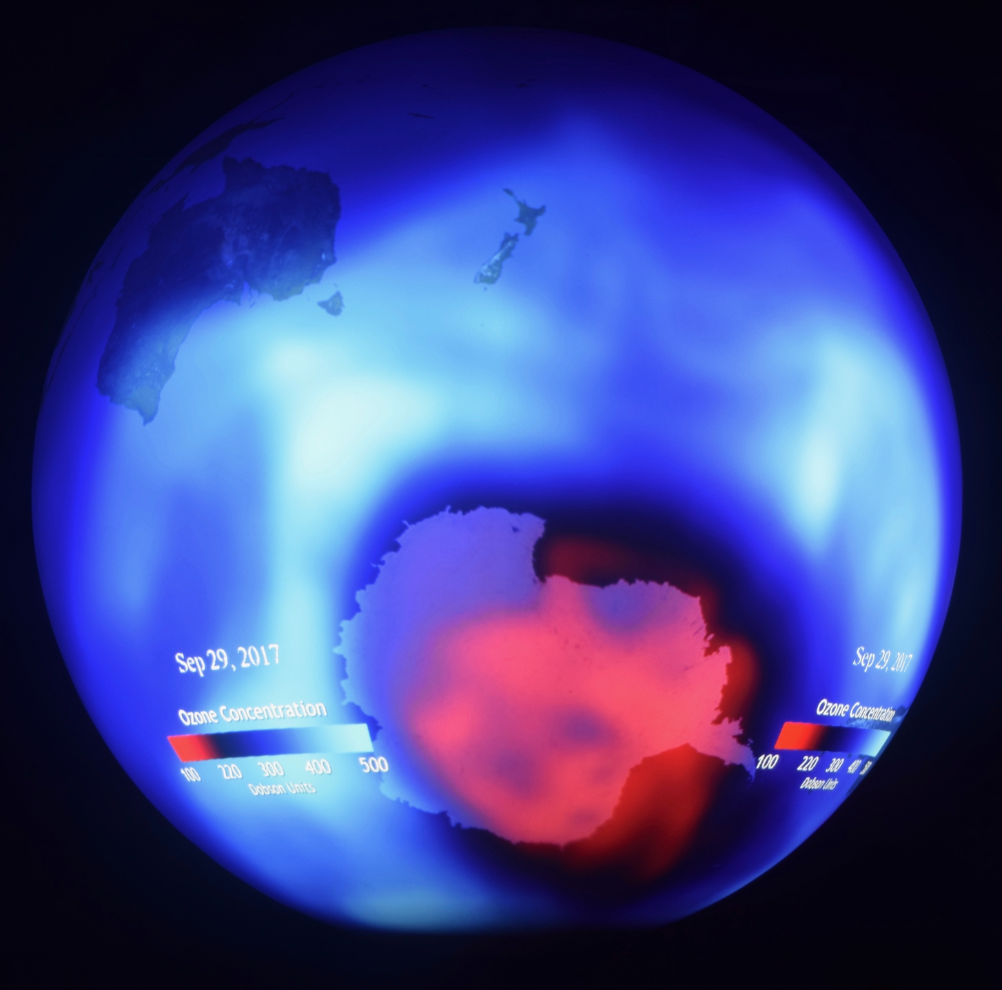 Ozone Hole over Antartica