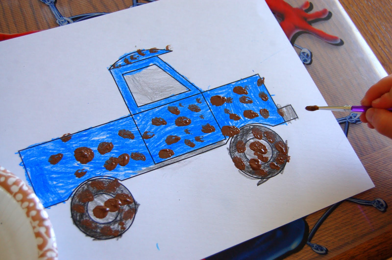Story Time "Little Blue Truck" With Craft - I Heart Crafty Things