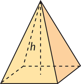 Únete y Aprende: Mate 4º: Construcción de Poliedros: Pirámide cuadrangular