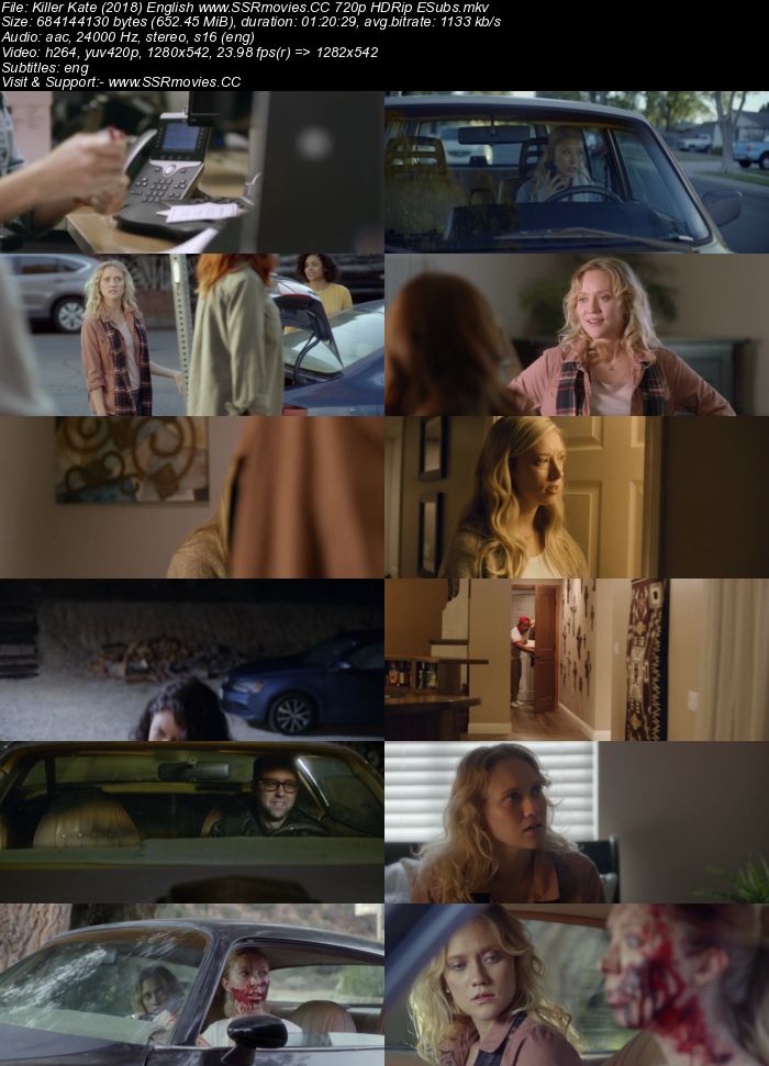 Killer Kate (2018) English 720p HDRip Full Movie Download