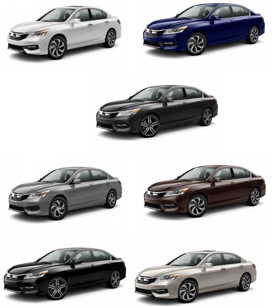 Honda Accord Color Options - Revenue Speak