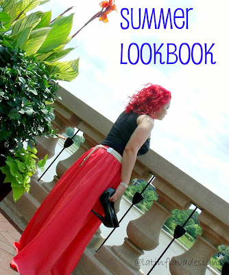 summer lookbook maxi skirt outfit