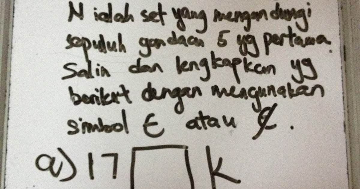 Contoh Soalan Gambar Rajah Venn