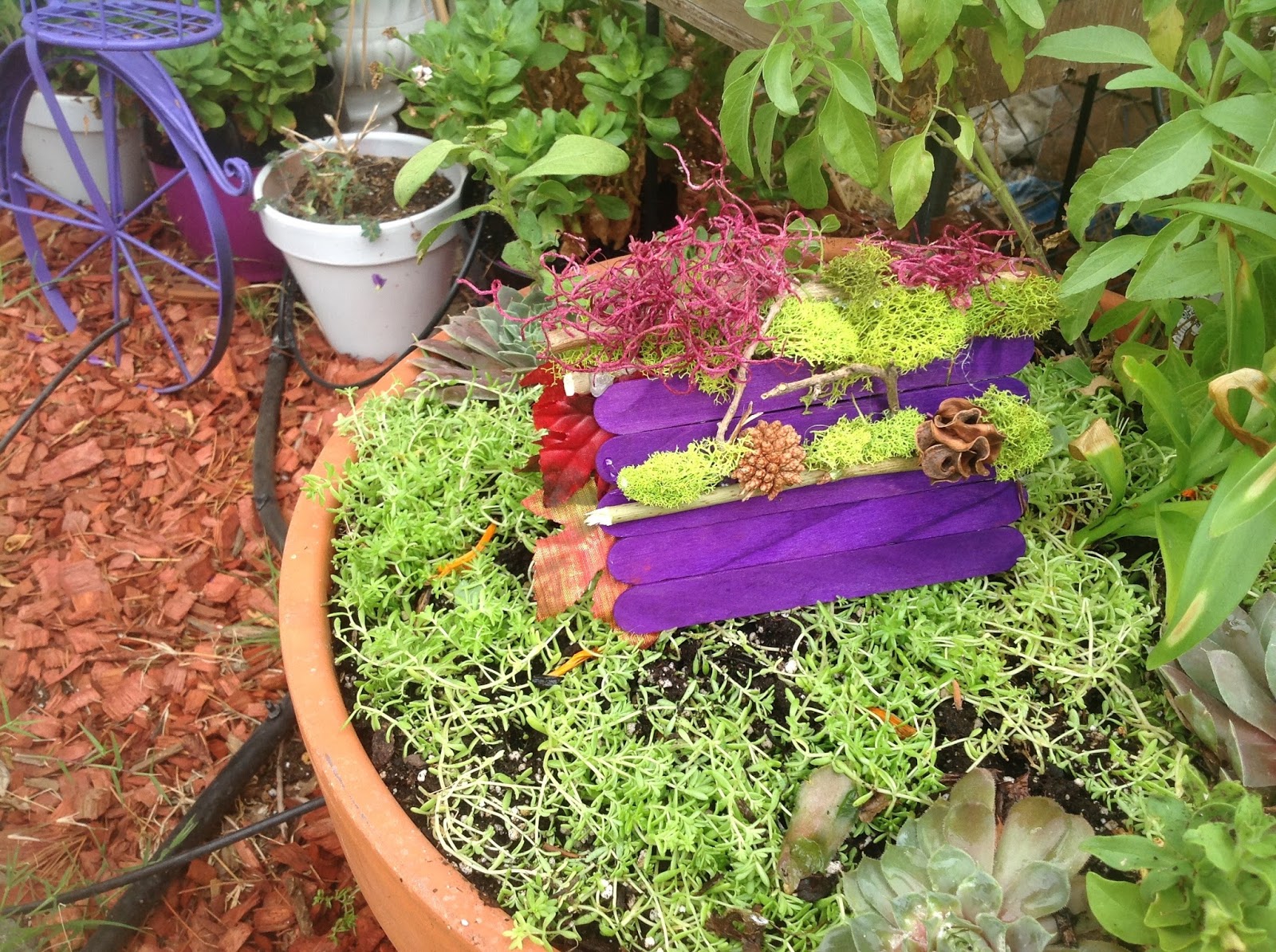 Grandma's Enchanted Fairy Garden Fairy Garden Class DIY Miniature Tents