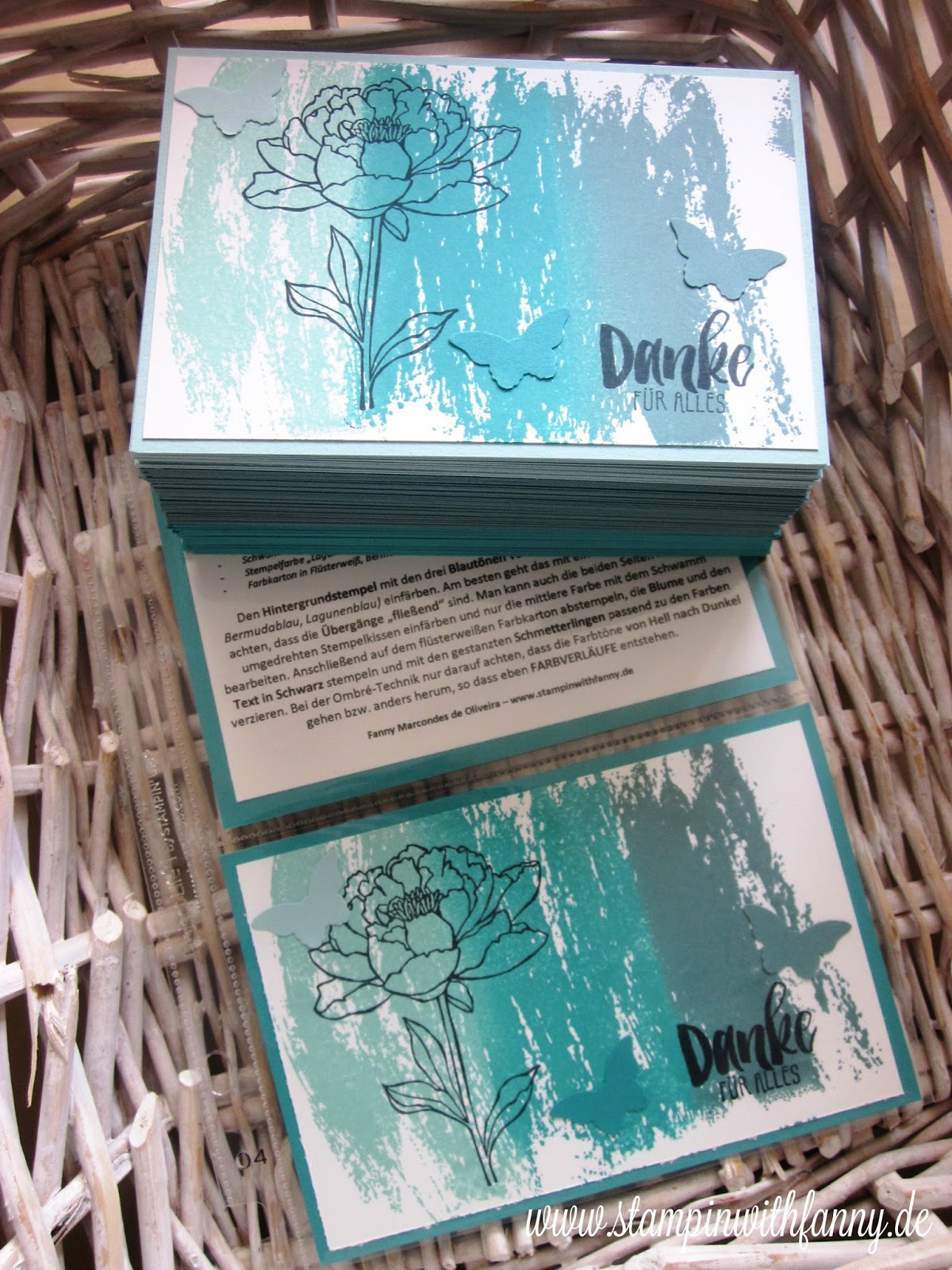 Stampin With Fanny Ombre Technik Stempeltechnikbuch 1