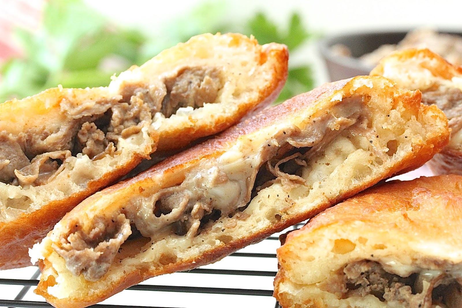 STEAK AND CHEESE FRIED DOUGH In Good Flavor Great Recipes Great Taste