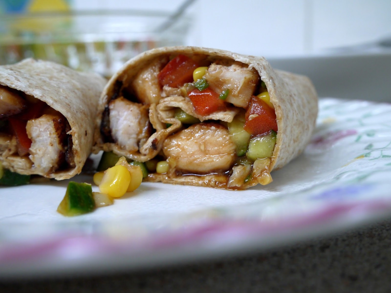 This Muslim Girl Bakes Hoisin Chicken Wraps with Sweetcorn + Cucumber