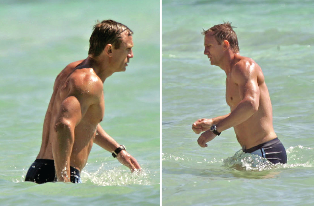 Дэниел крейг на пляже Дэниел крейг на пляже