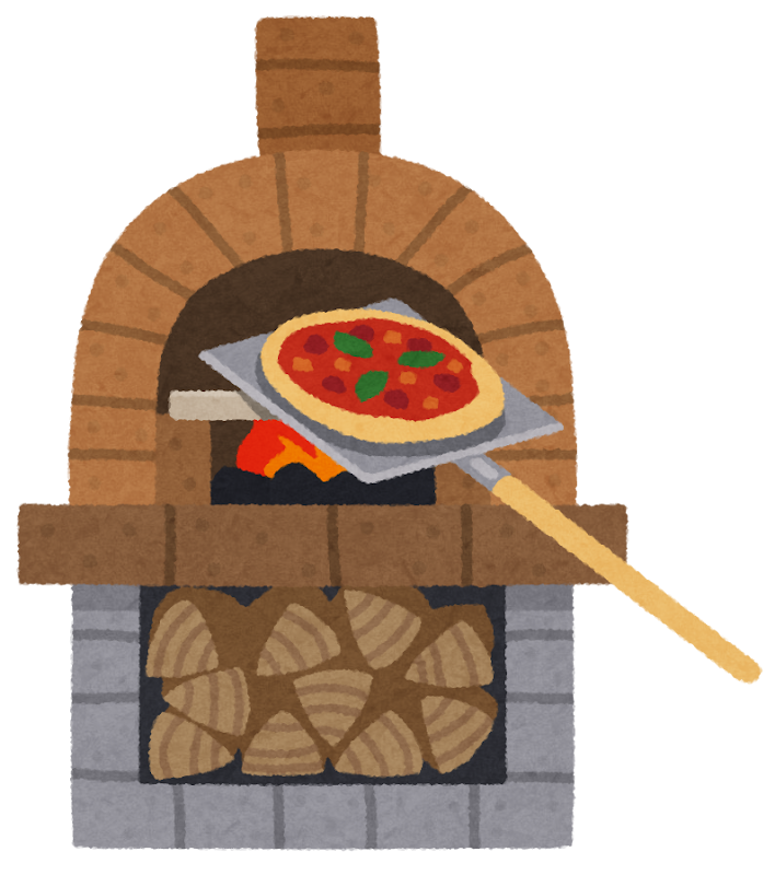 ピザ 窯 作り