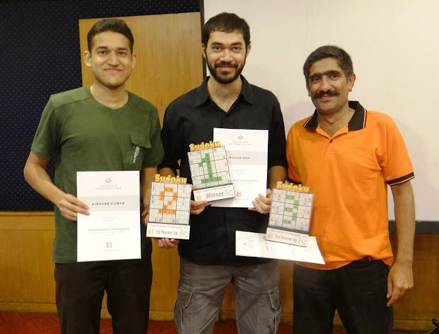 Indian Sudoku championship 2017 winners