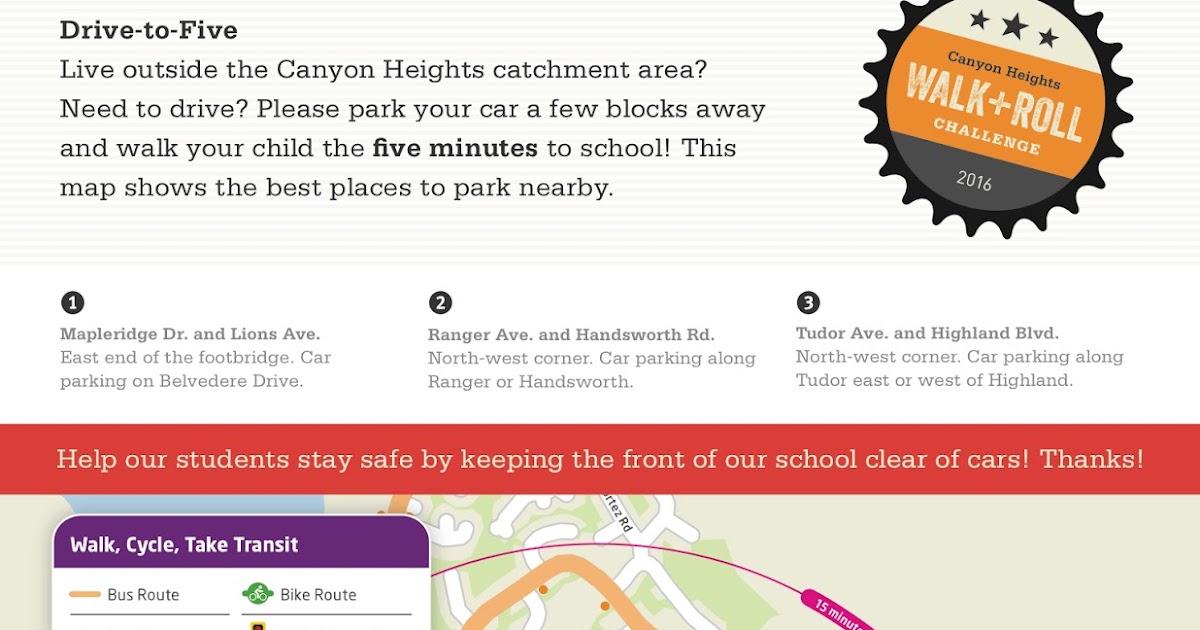 Canyon Heights Elementary PAC More on Walk and Roll Challenge a