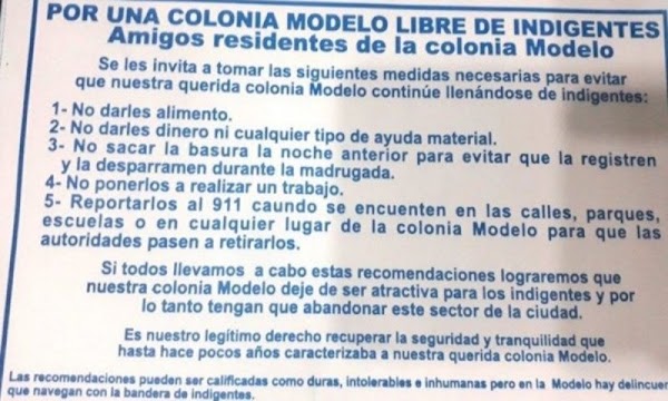 Vecinos de Hermosillo prohíben migrantes e indigentes en su colonia ’modelo’.