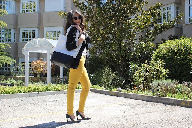 DIY Cómo hacer este maxi-bolso de cuero blanco y negro