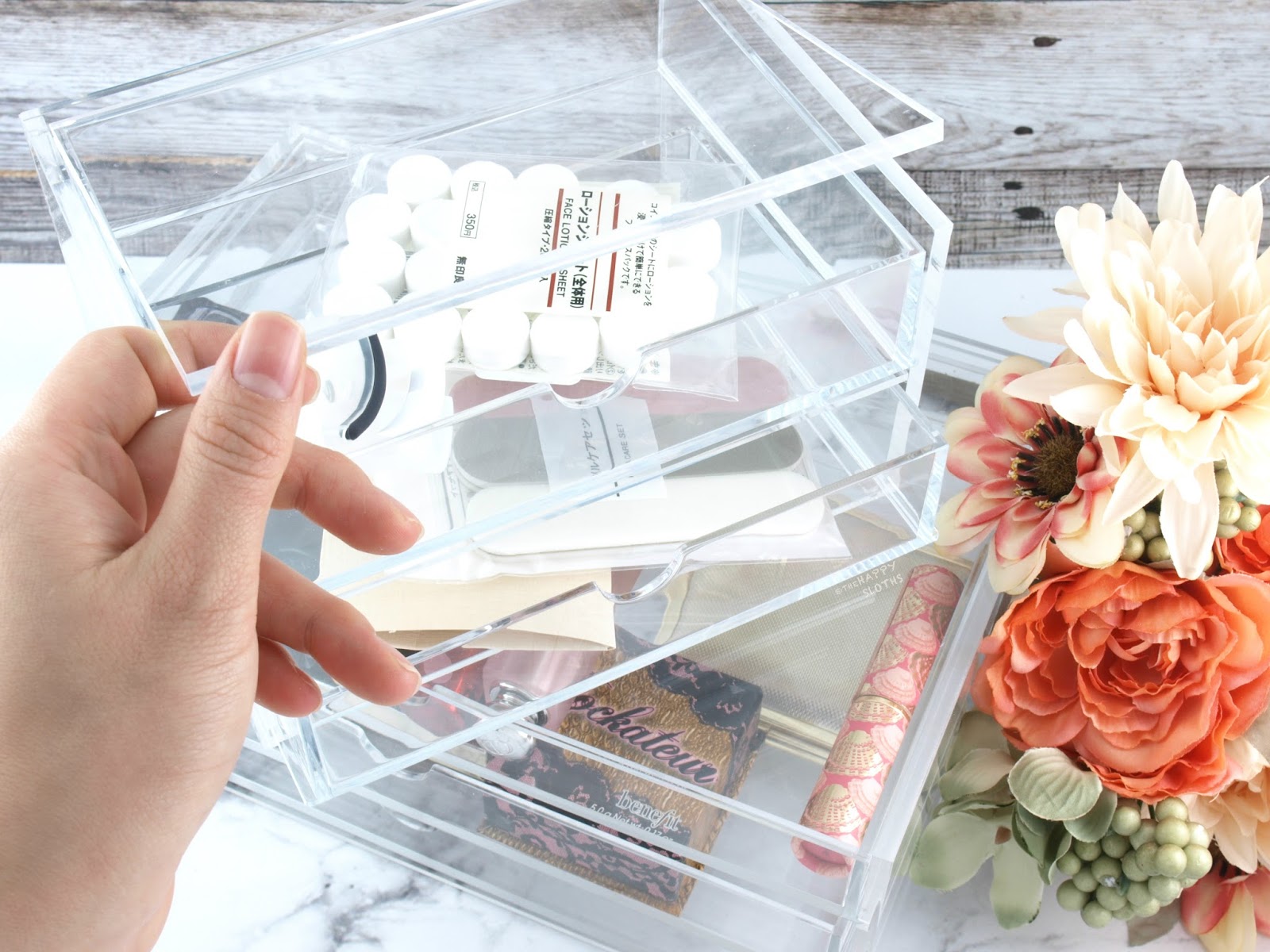 Muji Makeup Organization With Clear Acrylic Storage Review