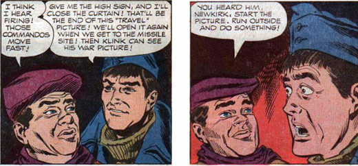 Hogan's Heroes 4' two panels of Lebeau and Newkirk