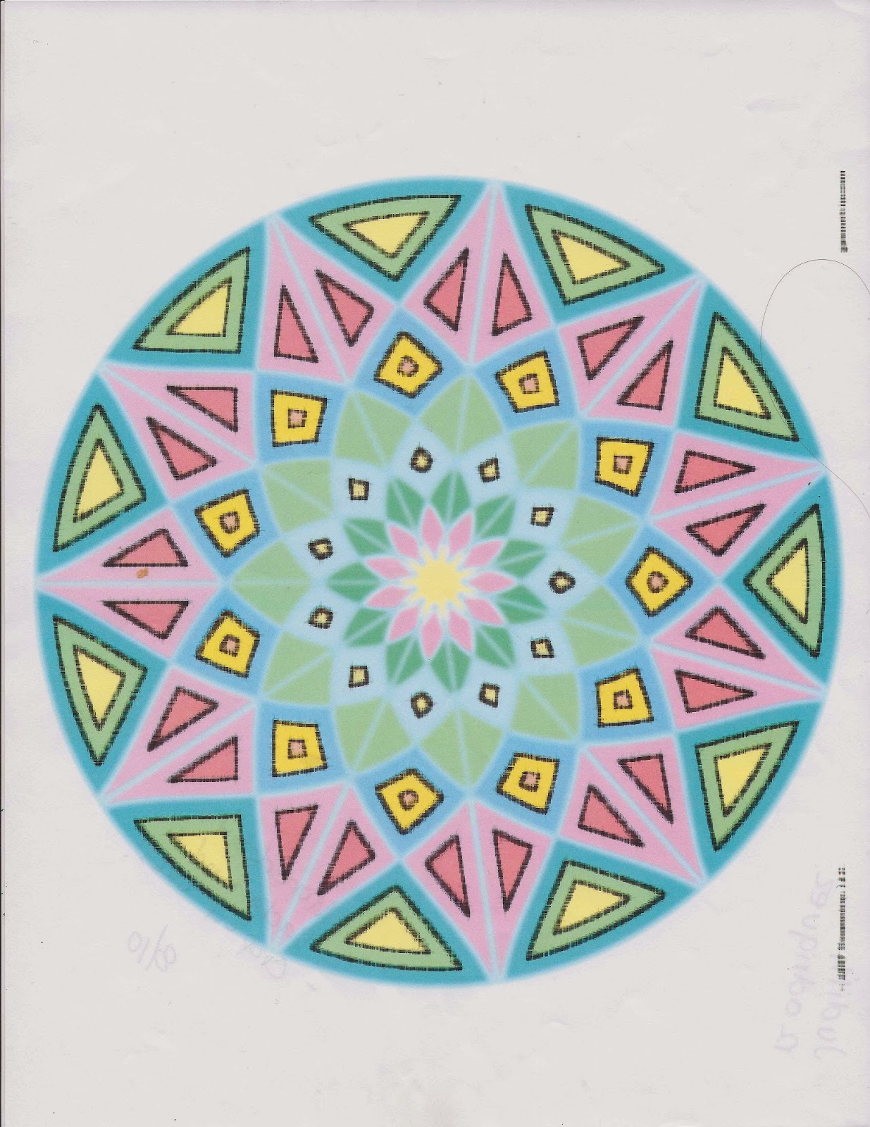 Judith's Blog: Kaleidoscope Coloring Page
