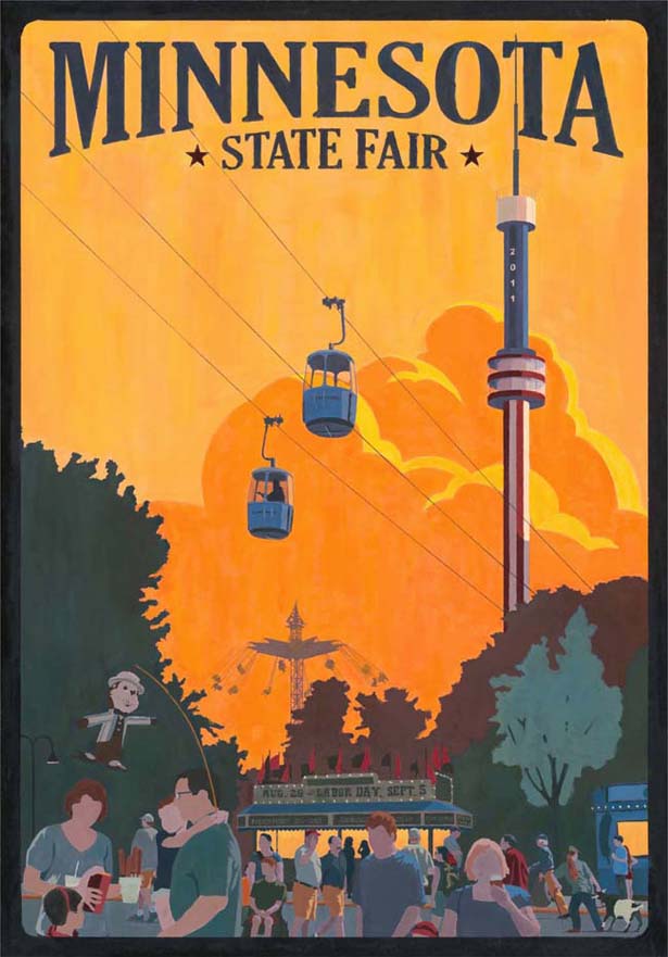 Steve Thomas [Illustration]: Minnesota State Fair commemorative art - unveiled