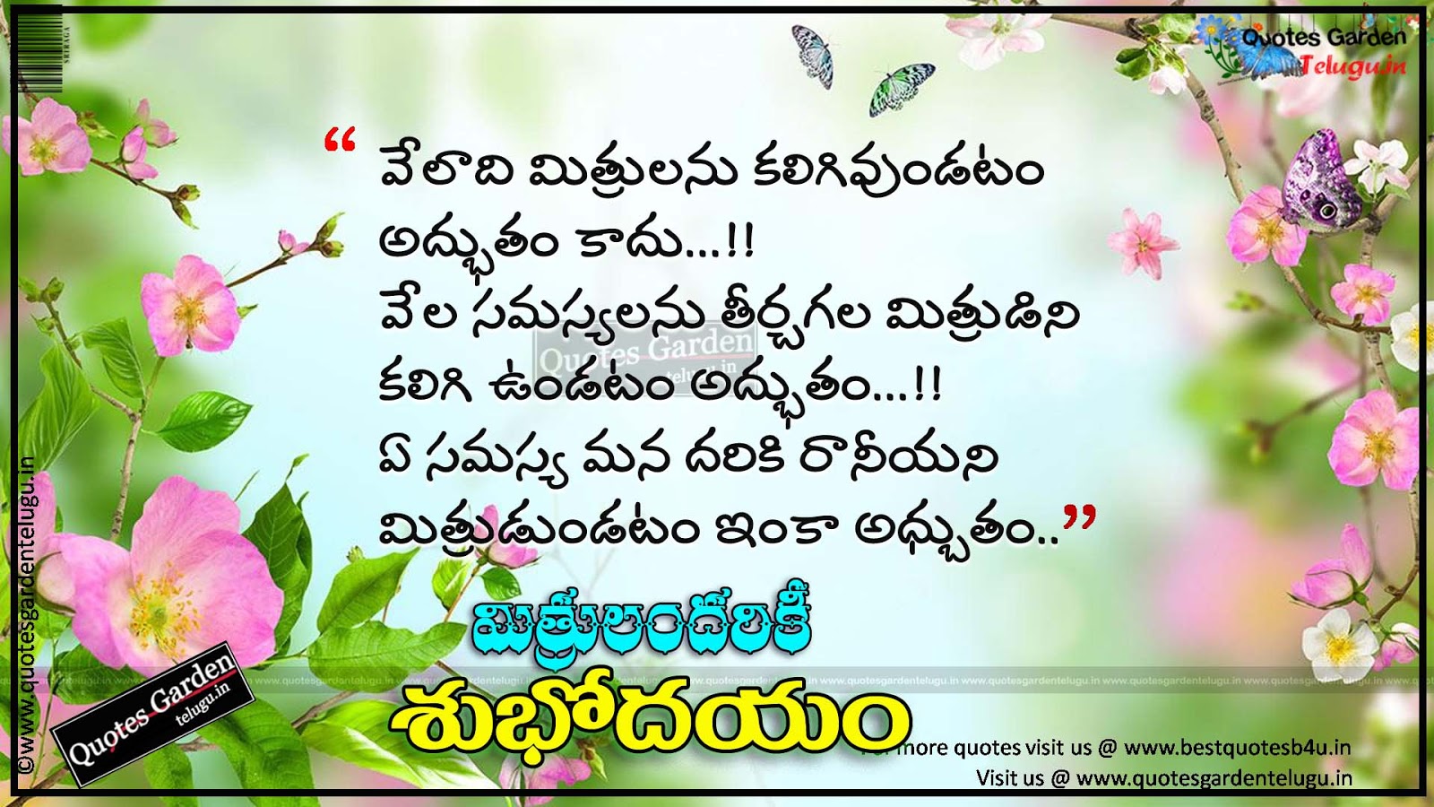 Best Telugu Friendship Quotes with good morning greetings | QUOTES ...
