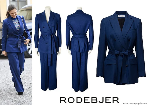 Crown Princess Victoria wore RODEJBER Suit Zoe Blazer and darcel trousers