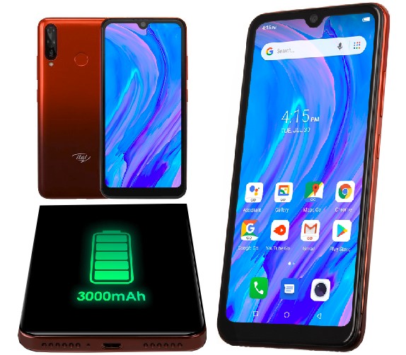 Itel Smartphones - S15 Android 9.0 Pie Phone - 3000mAh Battery, Face-Fingerprint ID Security, 6.1-Inch HD Plus Screen, AI Cameras, 4G-3G, Dual SIM
