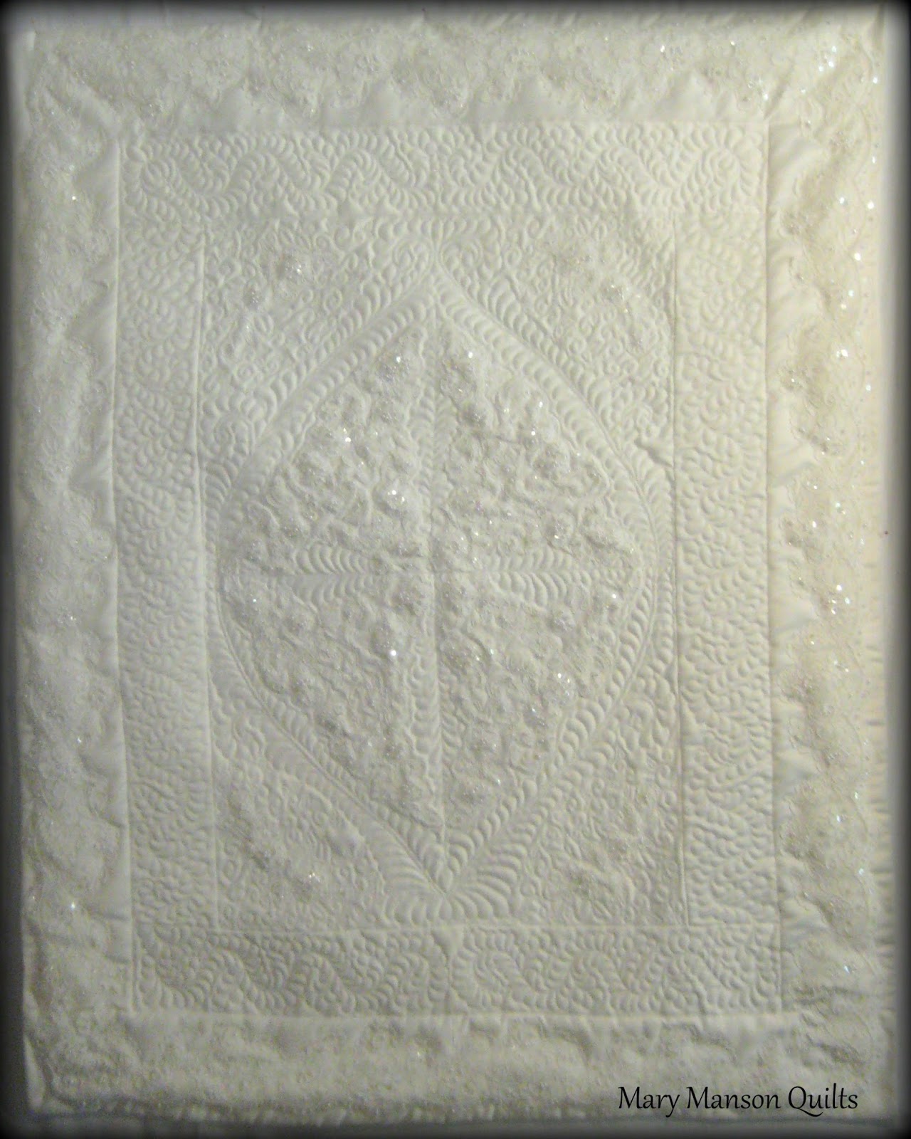 Mary Manson Quilts Wedding Dress Quilt for Deborah