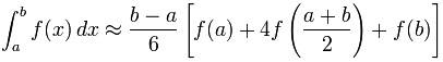 Simpson's Rule Simpson's Rule