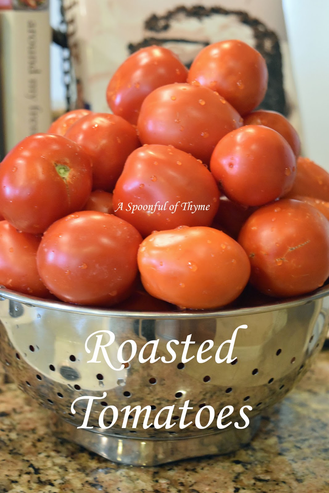 Roasted Tomatoes with Balsamic Vinegar and Fresh Basil