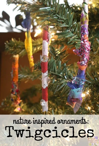 nature inspired christmas ornament kids can make