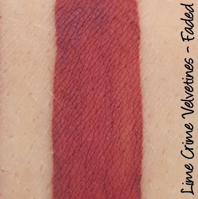 Lime Crime Velvetines - Faded Swatches & Review