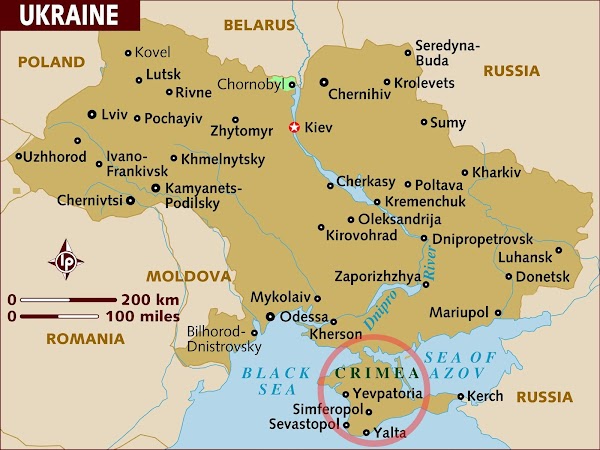 Map Of Russia And Ukraine And Crimea Map Of Russia And Ukraine And Crimea