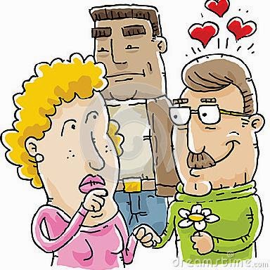 Gambar Animasi Cinta Segitiga Kartun Lucu Romantis Karikatur