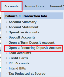 How To Open Online Rd Account In Vijaya Bank Through Net Banking