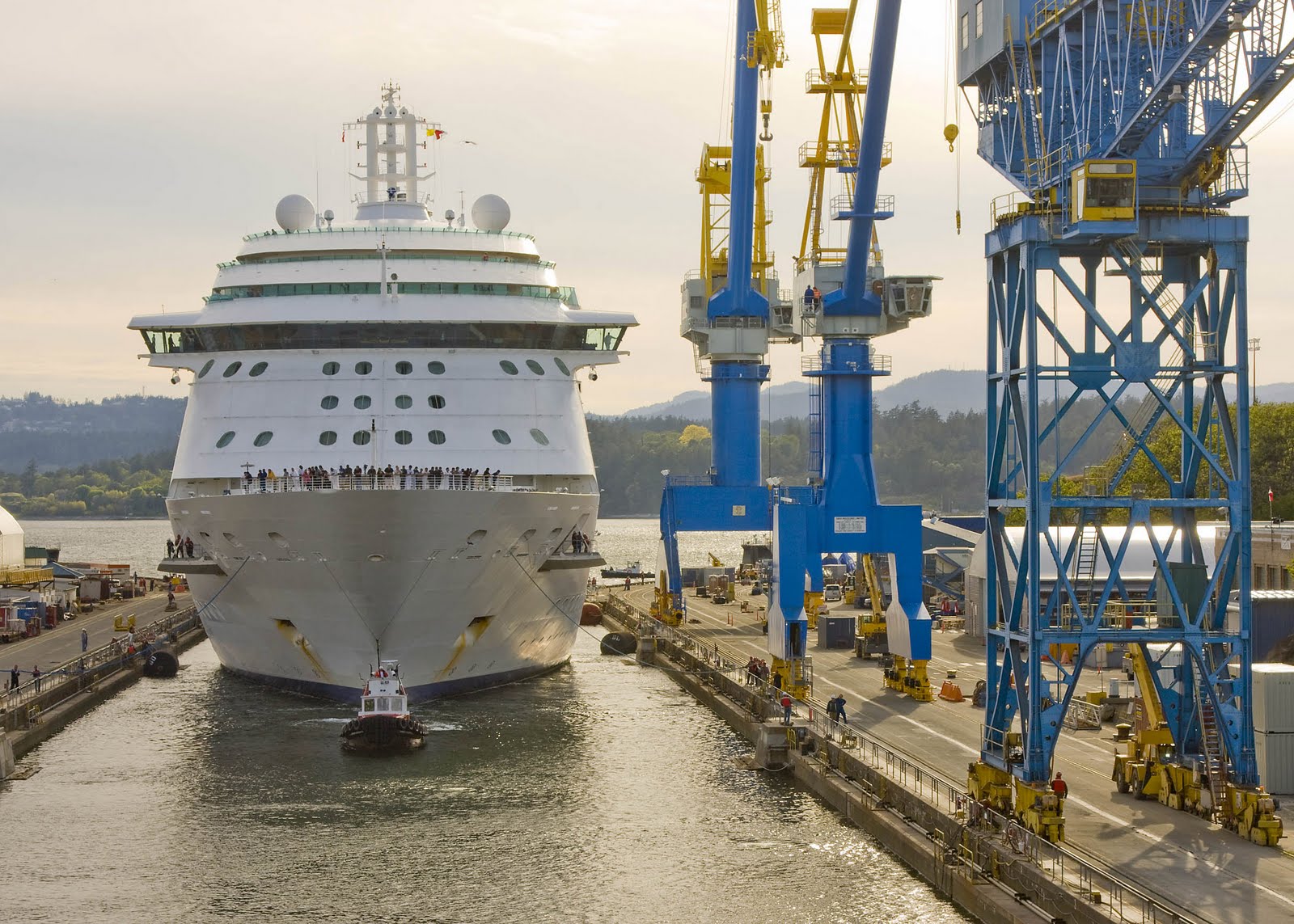Out To Sea Royal Caribbean's Radiance of the Seas begins her drydock