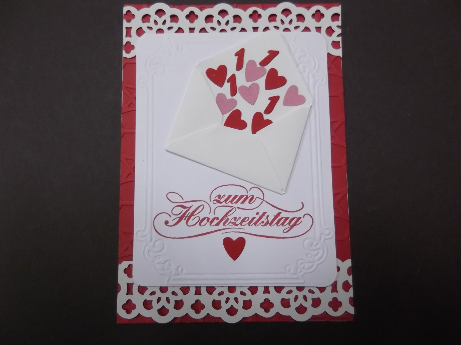 Sconebeker Stempelscheune: Karte zum 1.Hochzeitstag