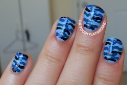 nails camouflage polish