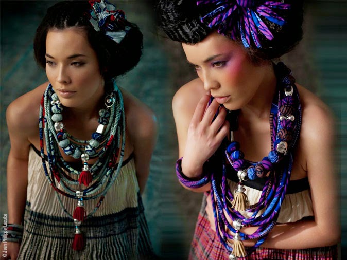 design-dautore.com: Nadia Dafri fabric jewelry designer