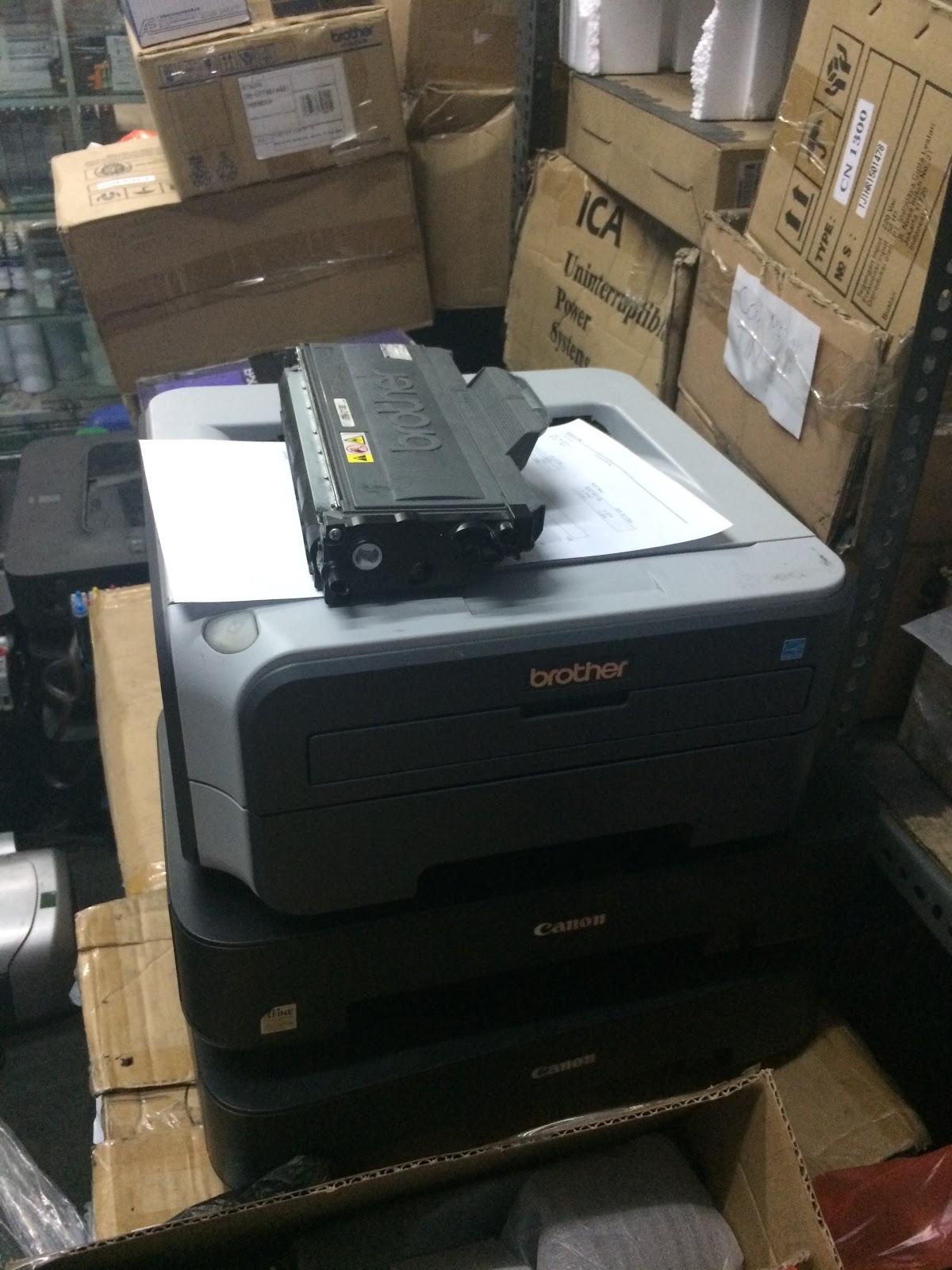 ketahanan printer brother dan printer fuji xerox laser dengan refill ...
