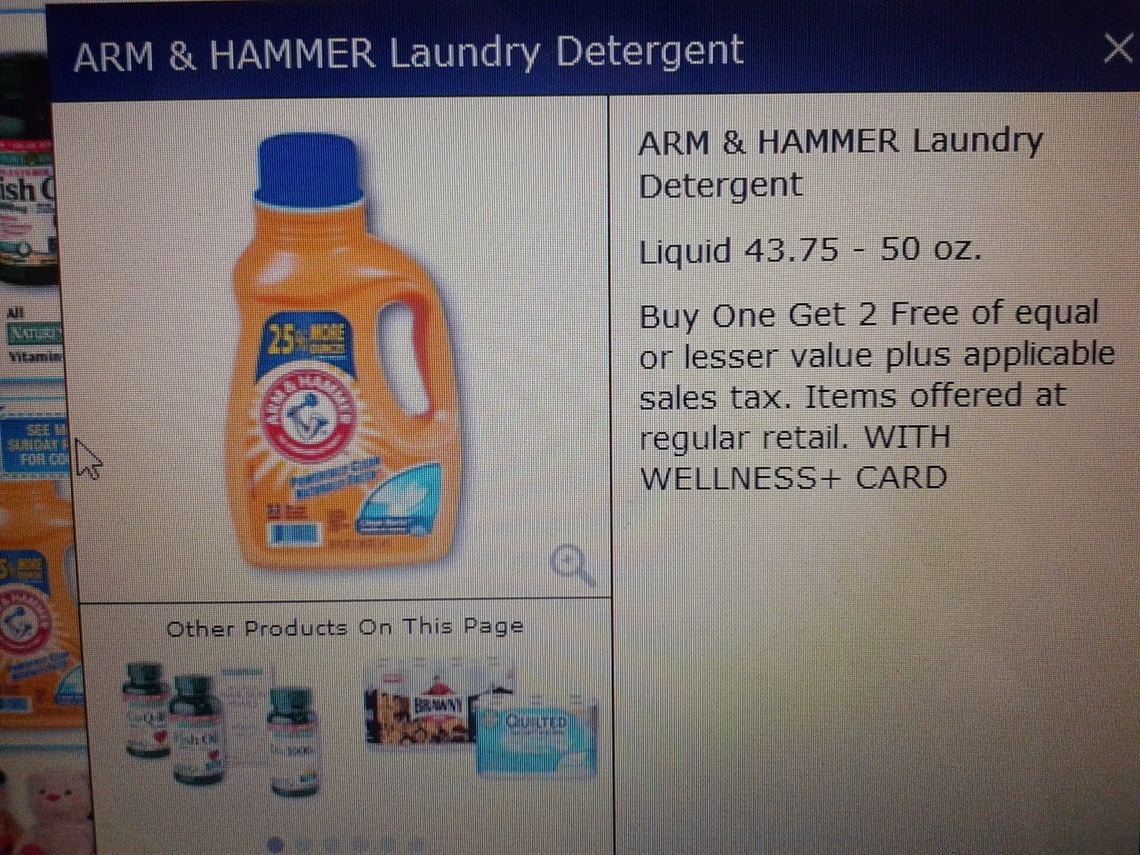 Saving with Sara Rite Aid Deal on Arm & Hammer Laundry Detergent