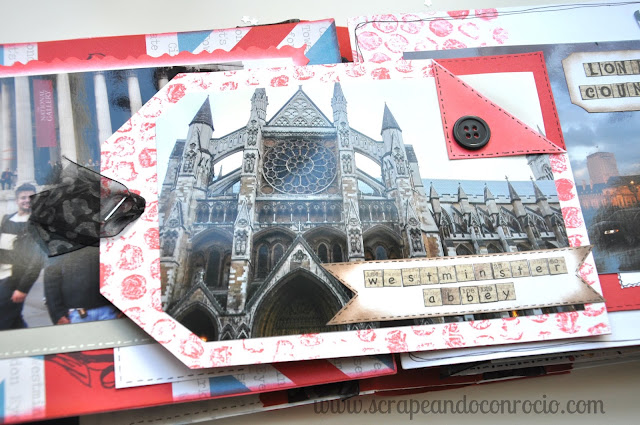 Mini álbum viaje Londres scrapbooking
