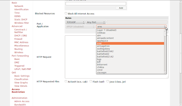 DriveMeca bloqueando trafico con firmware Tomato en un Linksys WRT54G