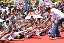 Kampanye di Kalimantan Selatan, Jokowi Optimis Menang