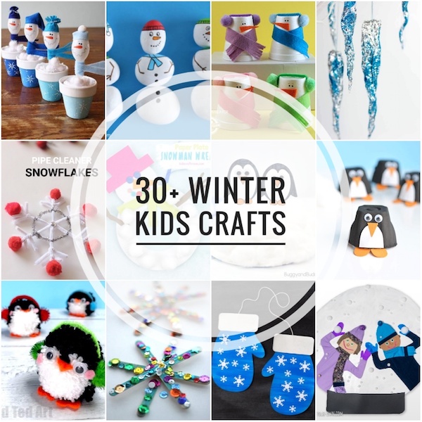 50 Fun and Easy Winter Crafts for Kids - Page 2 of 2 - Look! We're Learning!
