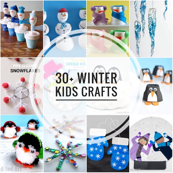 Easy Winter Crafts for Preschoolers #thejoyofsharing #wintercrafts #winteractivities #preschoolcrafts #januarytheme January preschool theme crafts and activities