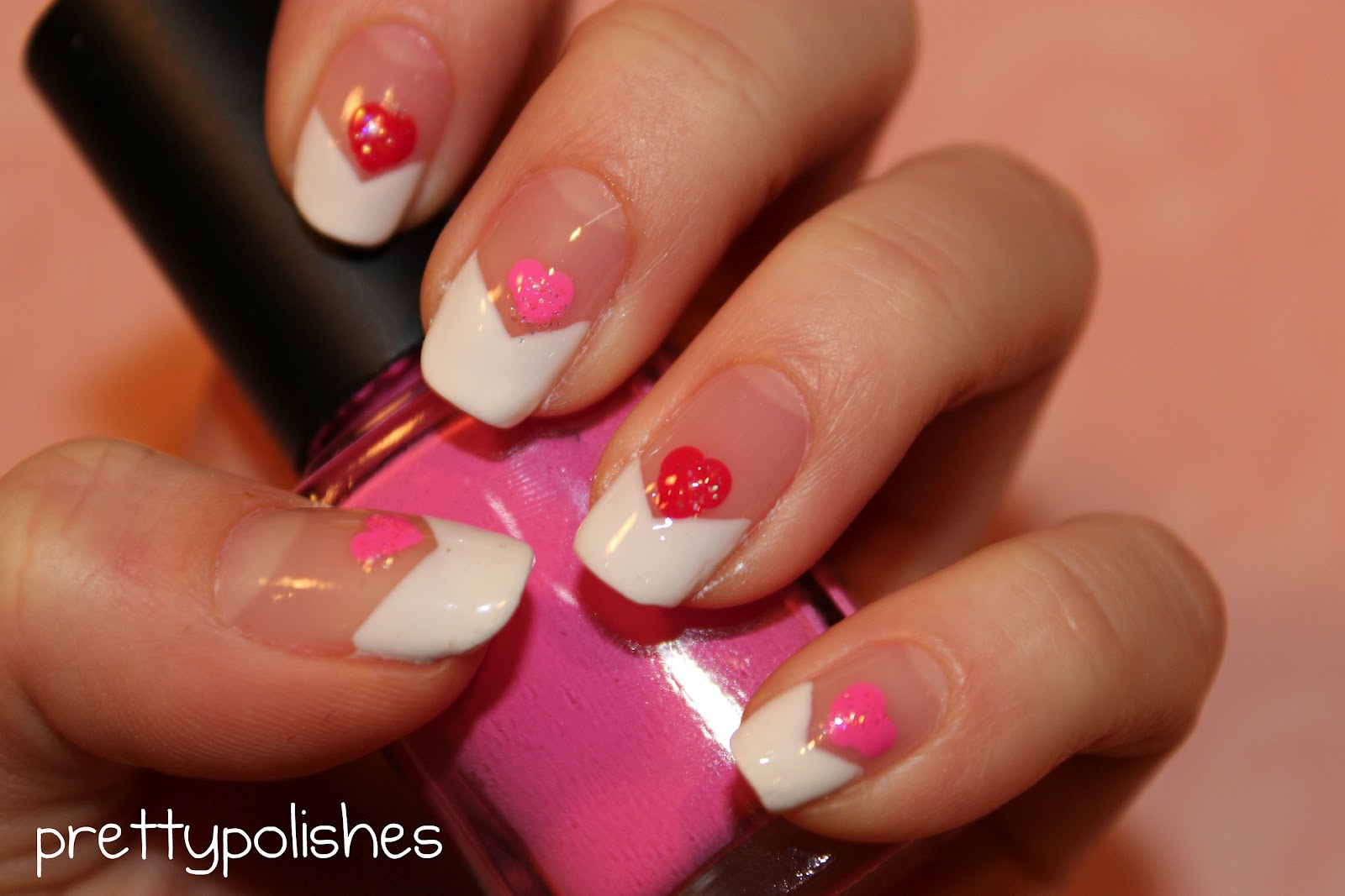 prettypolishes: Simple Valentine's Day Nails
