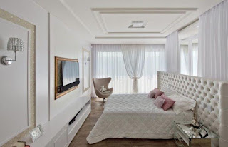 Quartos de Casal com uma Decoração em Tons Neutros