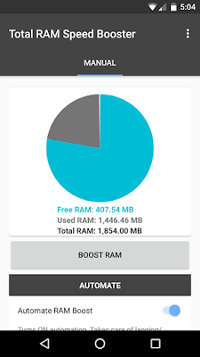 تطبيق Total RAM Speed Booster المدفوع لتسريع و تنظيف هاتف الأندرويد تطبيق Total RAM Speed Booster المدفوع لتسريع و تنظيف هاتف الأندرويد