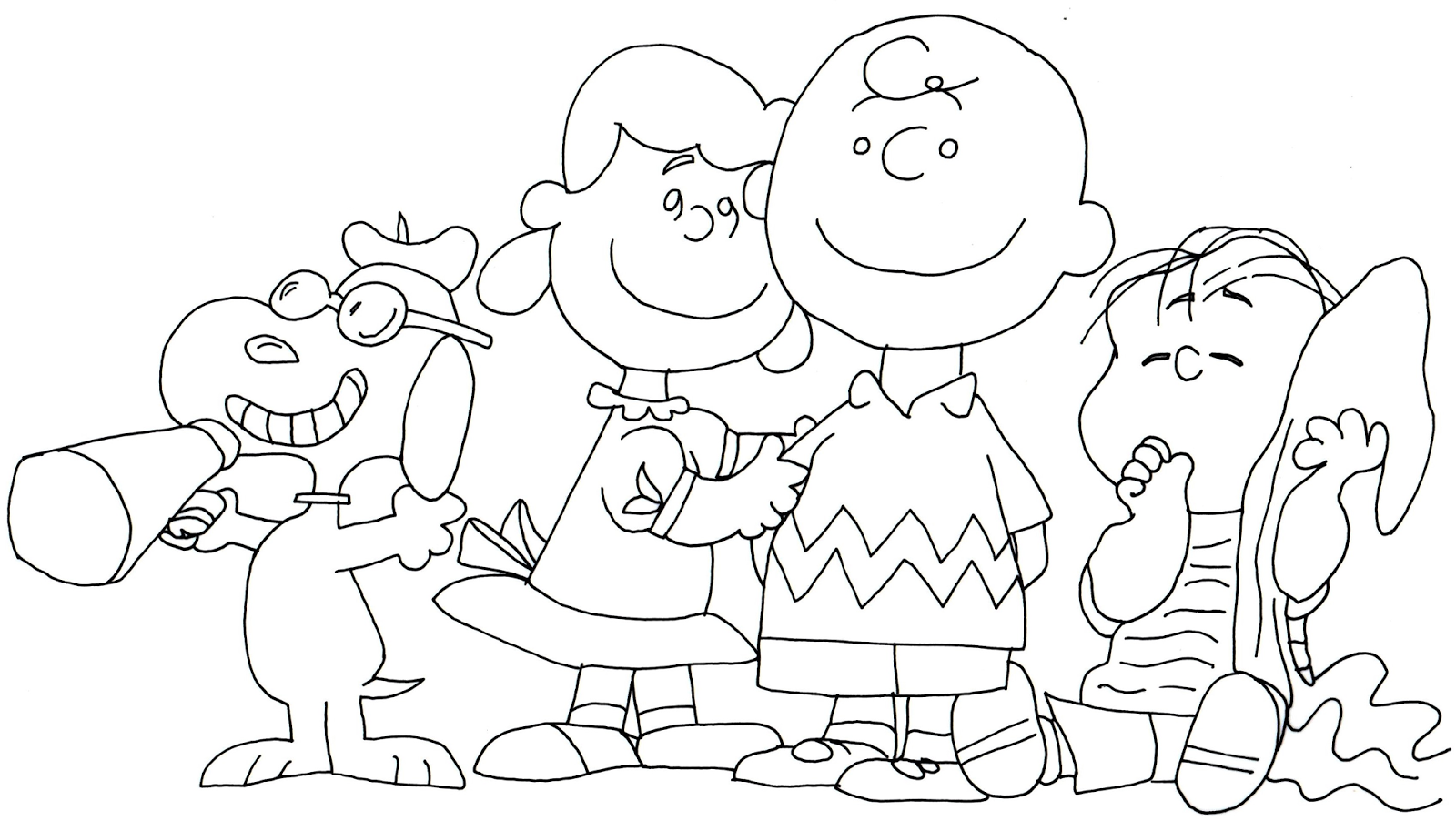 Linus Peanuts Pages Coloring Pages