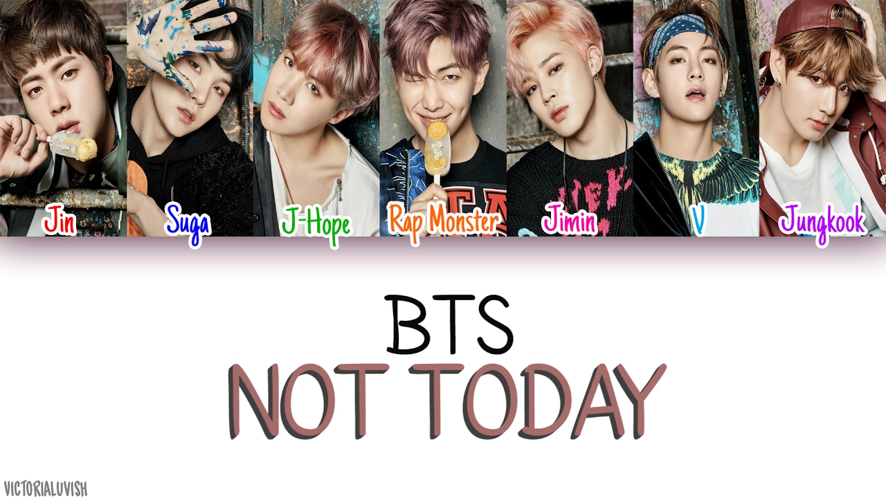 BLINK BLINK: Lirik lagu BTS Not Today