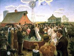 baptism curry kansas john steuart 1928 painter 1930s depression american regionalist 1940s 1920s america regionalism artist painting wikiart artwork town