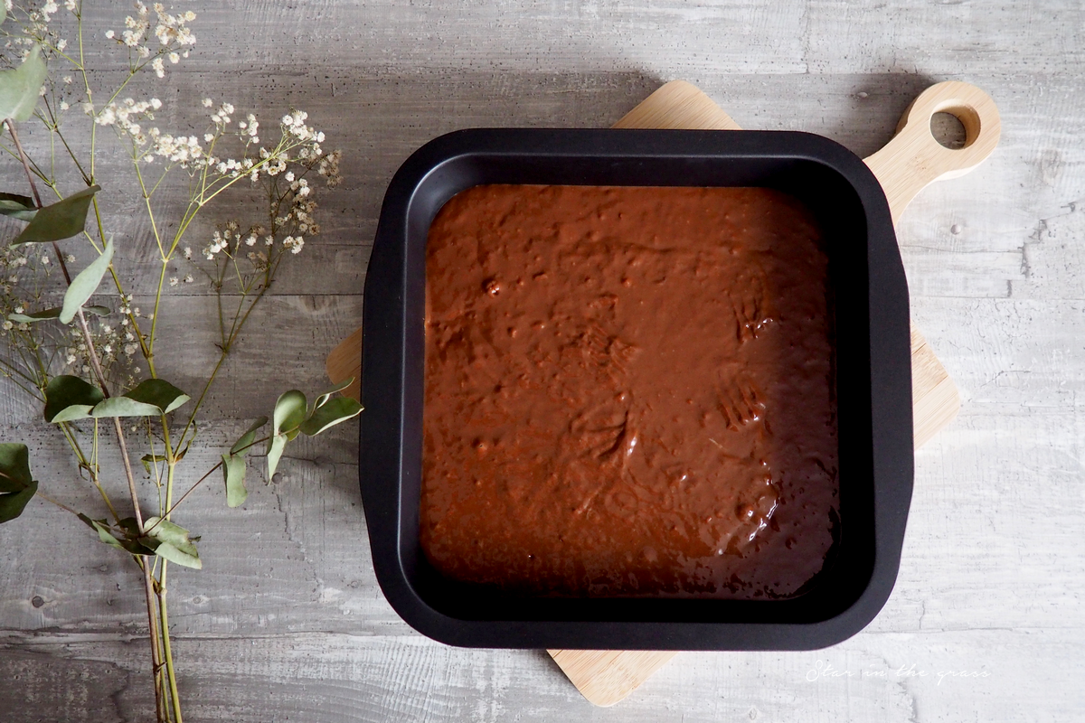 Recette healthy de gâteau au chocolat sans beurre, ni œufs ! Recette healthy de gâteau au chocolat sans beurre, ni œufs !